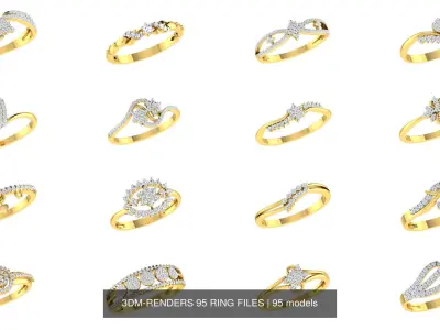 3DM-RENDERS 95 RING FILES 3D Model Pack