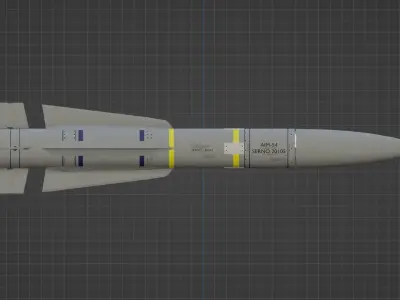 Missile US Army AIM-54 3D model