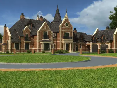 Private house 3D model 5
