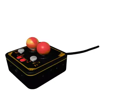 Retro Arcade Game Controller 3D model