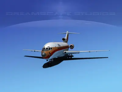 Boeing 727-100 PSA 2 3D model