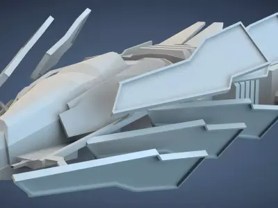 Fighter Spacecraft Free 3D model