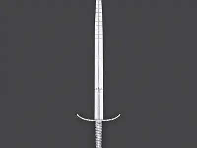 Medieval Sword XVIIIa type according Oakeshotta 3D model