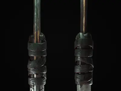 Sabre-Sword Mark III Low-poly 3D model