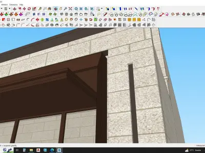 Commercial street mall retail shop 3D model