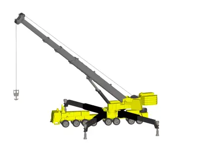 Truck Crane 3D model from CGTrader