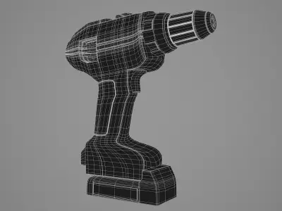 Eletric Screwdriver Green 3D model