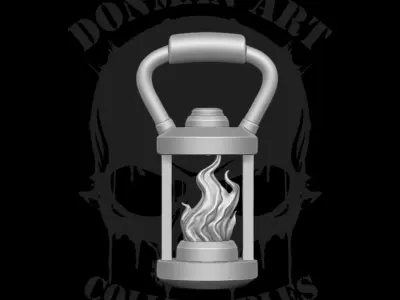 Fire Lamps Collection STL 3D Printable files for Action Figures 3D print model