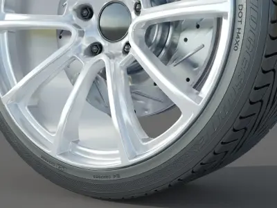wheel Rim Tire 7 3D model