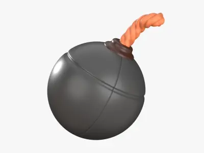 Bomb 3D Illustration 3D model buy