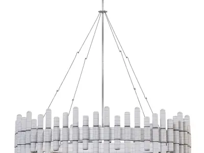 Haskell Oval Chandelier 3D model