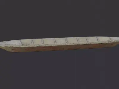 Vie River Boat Model Low-poly 3D model