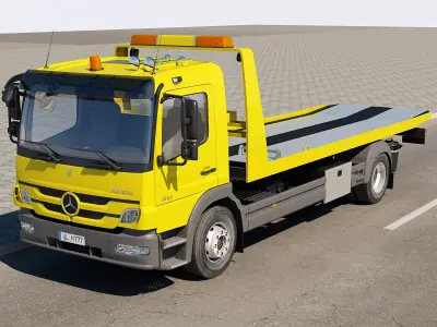 Mercedes Tow Truck 3D model purchase