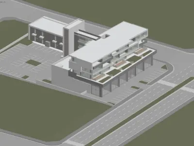Commercial Building V2 3D model