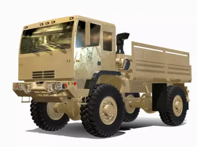 LMTV 4X4 USA Low-poly 3D model