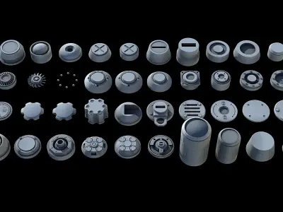 Sci-Fi KitBash and Props Pack Part one 3D model