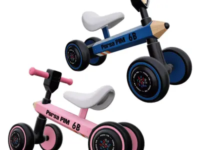 Baby Balance Bike -Pencil 3D model