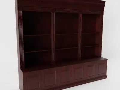 Victorian Shop Shelf Low-poly 3D model