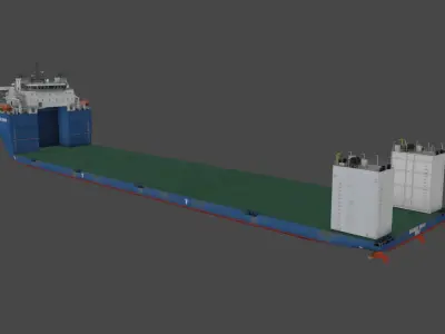Seaway swan heavy loader carrier Low-poly 3D model