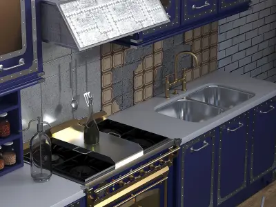 Kitchen Liverpool RODA 3D model