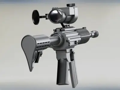 Concept Rifle Free 3D model purchase