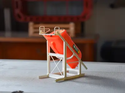 Type A lifeboat with stand 3D print model