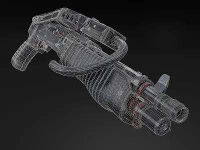 SPAS-12 Low-poly 3D model