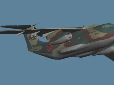 Japan Air Self-Defense Force KAWASAKI C-1 Cargo Plane 3D model