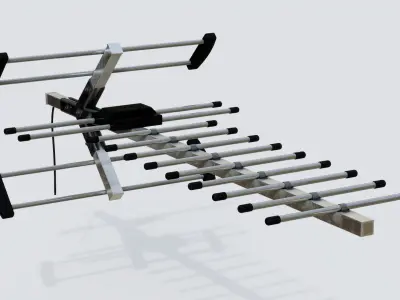 Antenna 07 Low-poly 3D model