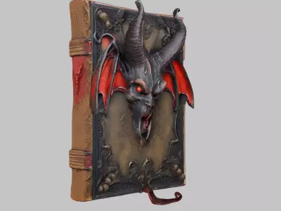 Infernal Grimoire - Detailed 3D Model Low-poly 3D model