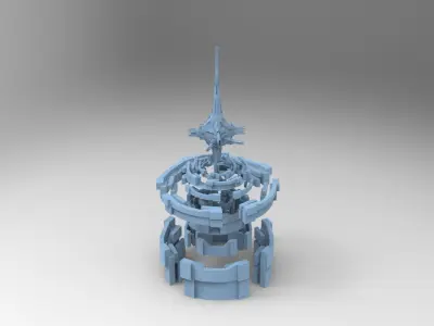 Sci fi sphere maze portal  Low-poly 3D model
