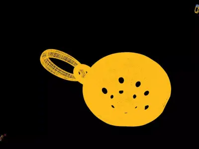 drainer pendant charms - one inch pendant 3D print model