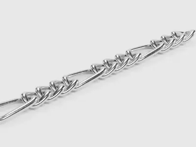 Link Chain V2 - Steel Figaro Proof  3D model