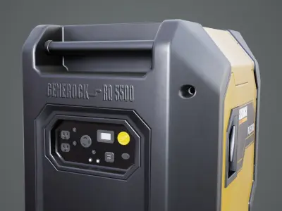 Portable Inverter Generator Low-poly 3D model