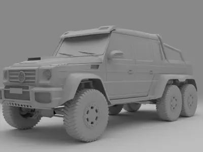 Brabus G63 6x6 2013 Free 3D model