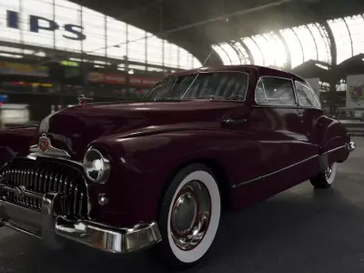 Buick 1947 Super Sedanette - Game Ready Classic Car Low-poly 3D model