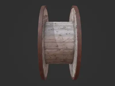 Cable Spool Low-poly 3D model purchase