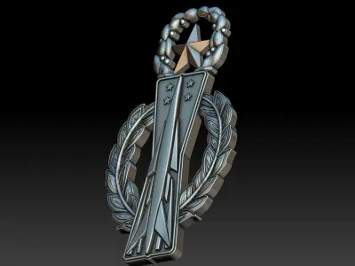 Missile Badge 3D print model