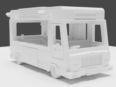 Overcooked food truck 3D print model
