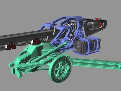 Original Star Fiction cannon 3D print model
