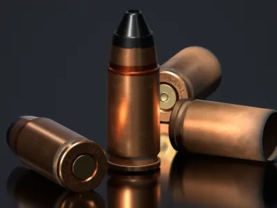 9MM Ammo Pack Low-poly 3D model