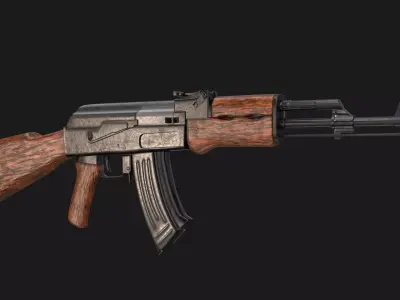 AK-47 ak - rifle 3D model purchase