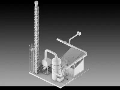 5 Factory Collection Props- High detail 3d models- Vol 09 Low-poly 3D model