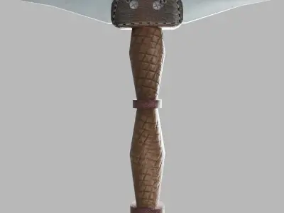 Sword Warrior Sword Low-poly 3D model