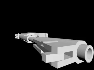 Antiquarian gun Free 3D model