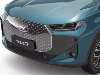 2026 Chery Tiggo 7 Hybrid with Interior 3D model