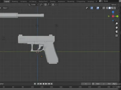 Glock 19 3D model order