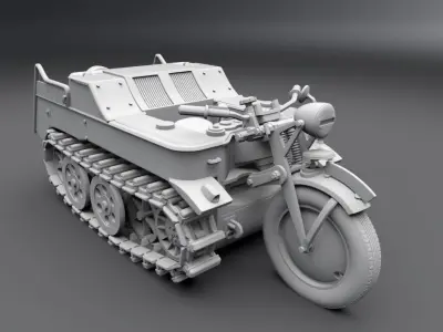 SdKfz 2 Ketttenkrad Scale model 3D print model