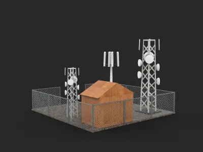 Cell Tower 3D model