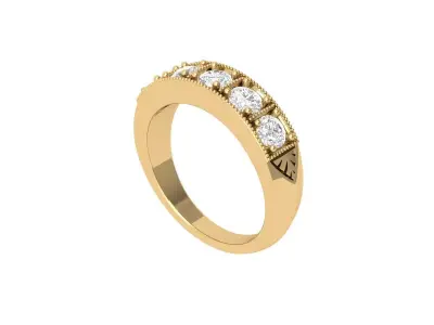 Wedding Ring  3D print model 253